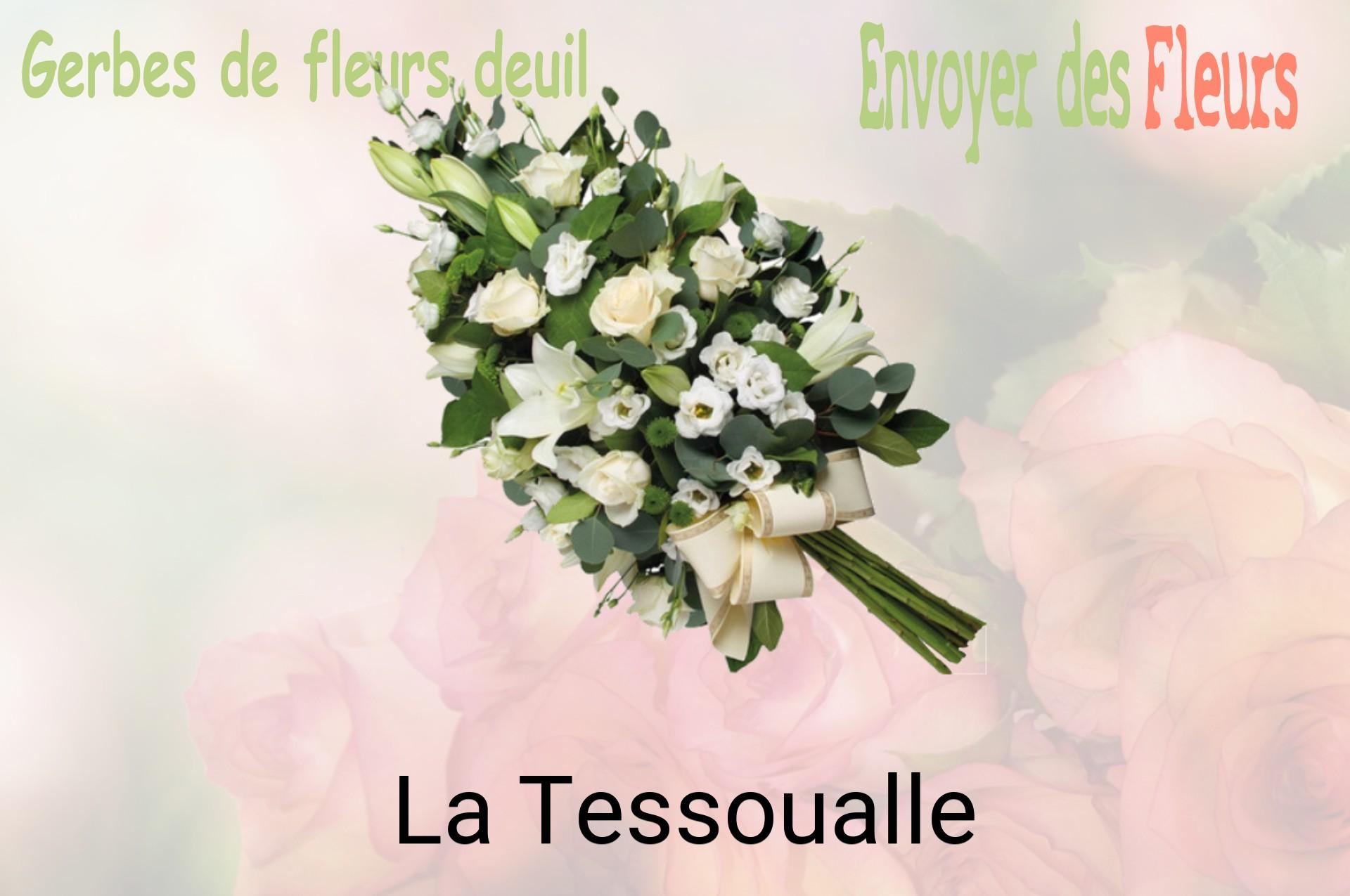 Gerbe de fleurs de deuil livrée à La Tessoualle